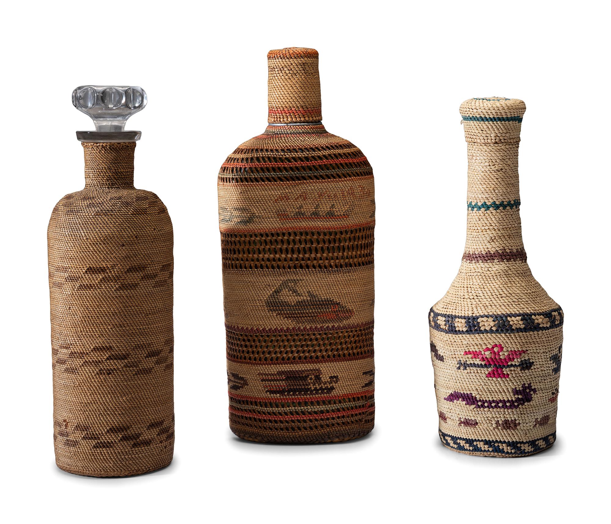 Pacific Northwest Basketry Covered Bottles