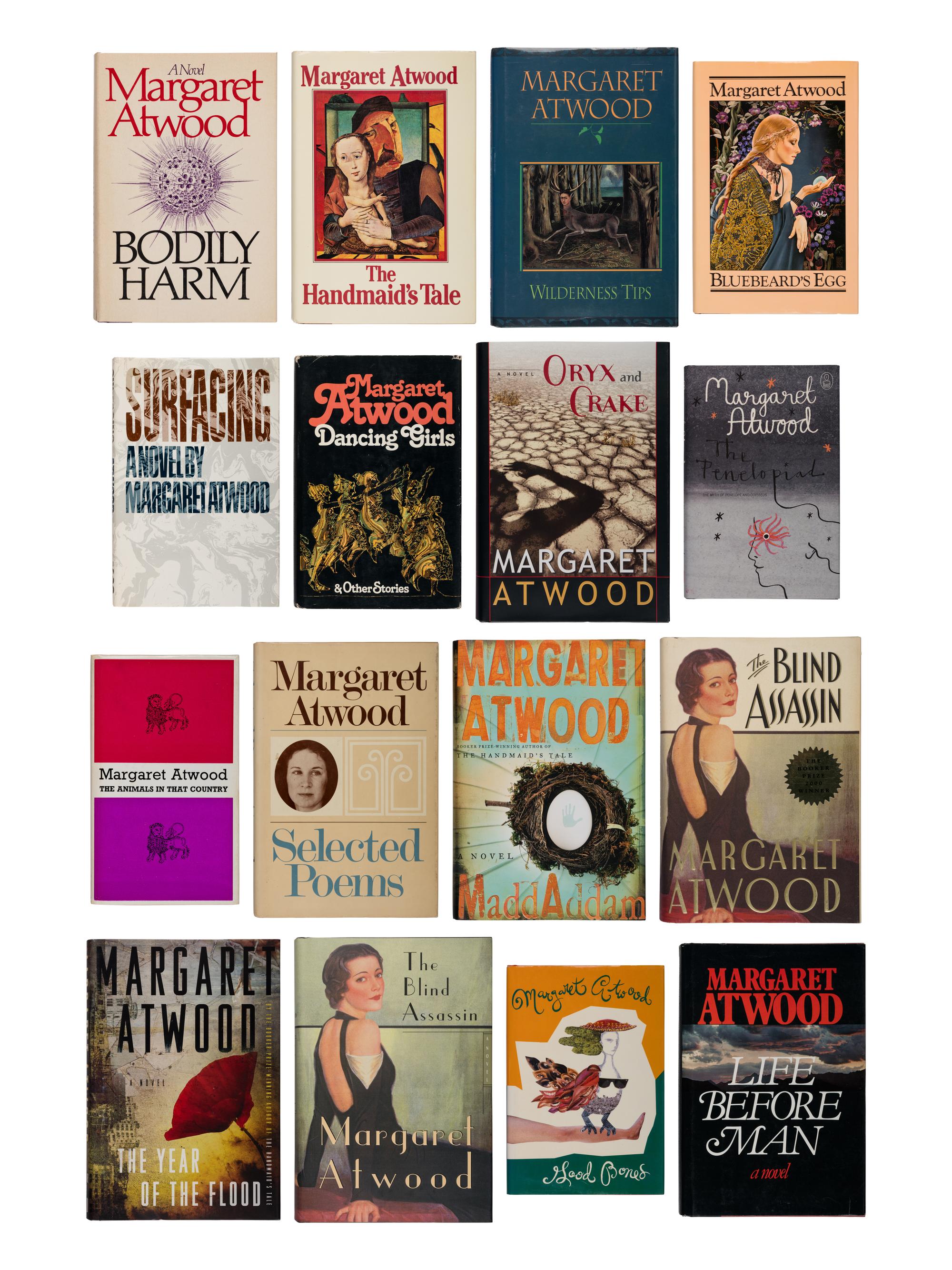 ATWOOD, Margaret (b. 1939). A group of 17 FIRST EDITIONS, MANY SIGNED, comprising: