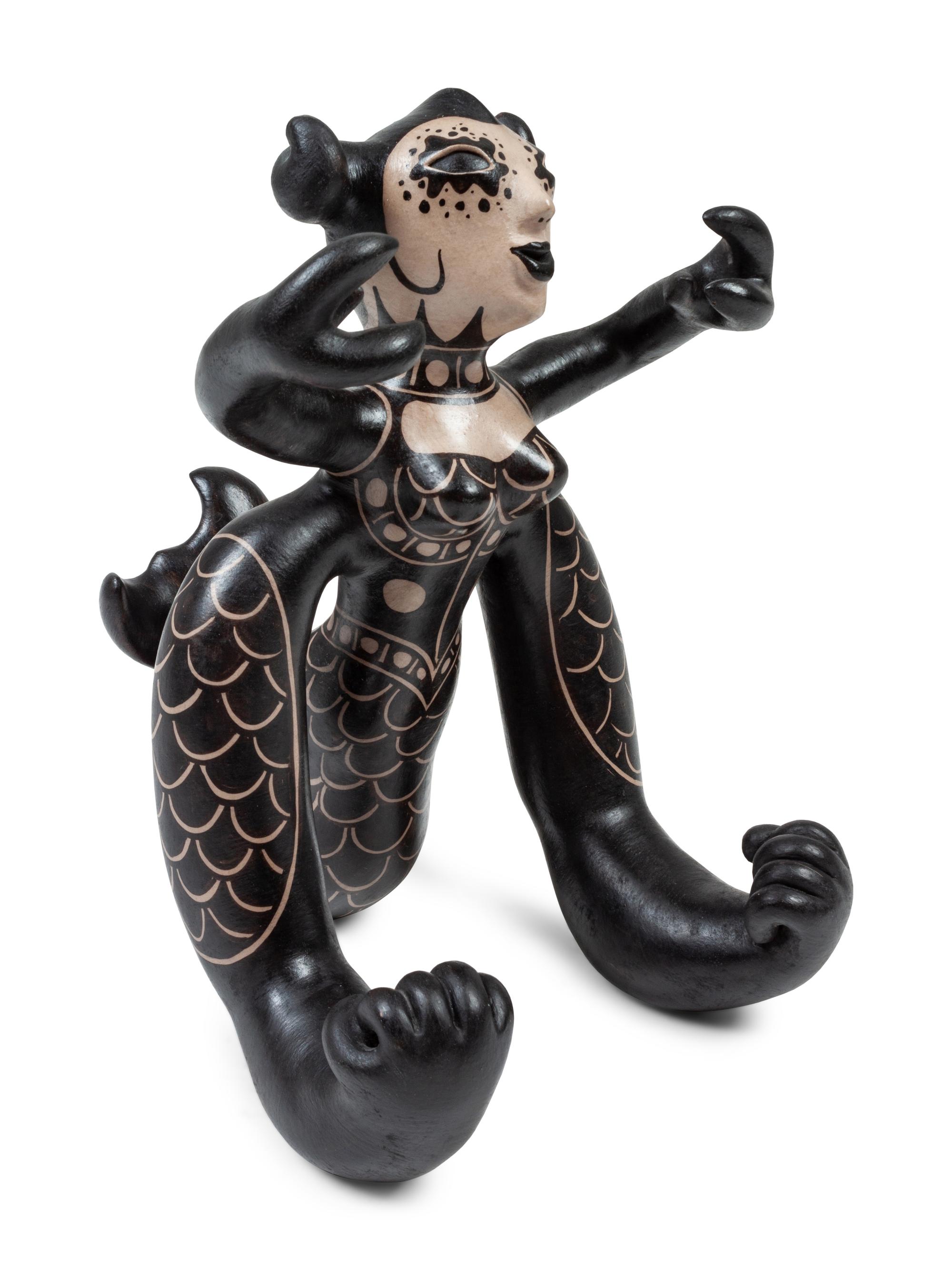 Pottery Figure, Mermaid