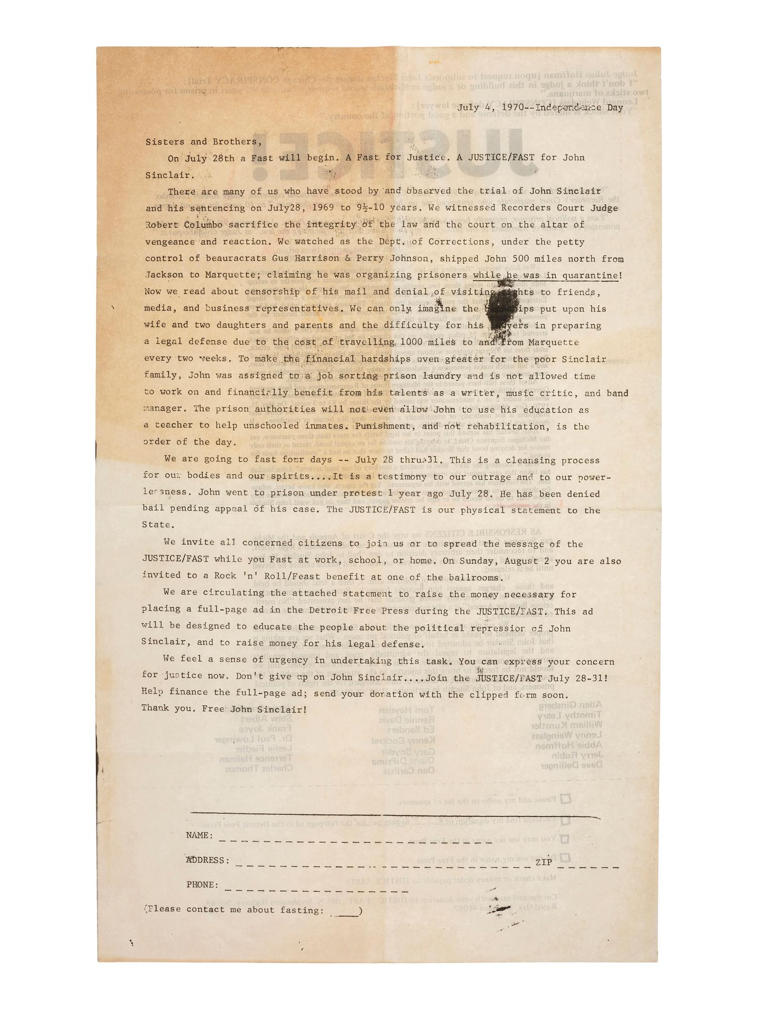 [LABOR] -- [SOCIAL JUSTICE]. Ephemera documenting twentieth-century social justice and worker's movements, comprising: