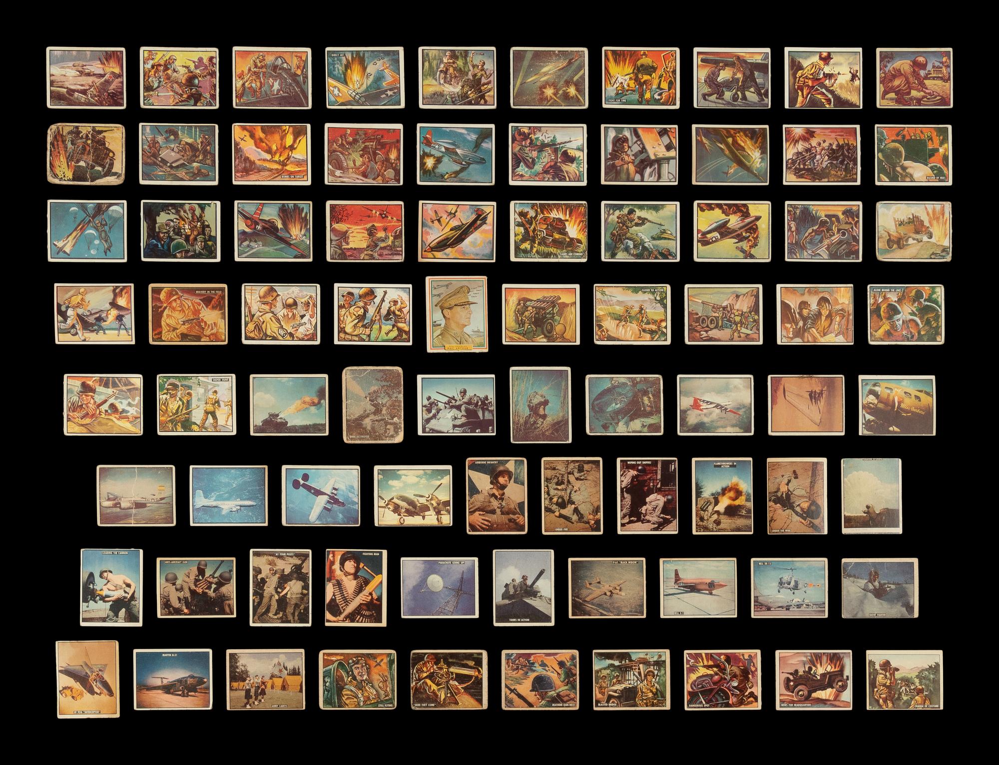 A Collection of Over 125 1950 Topps Freedom’s War Trading Cards