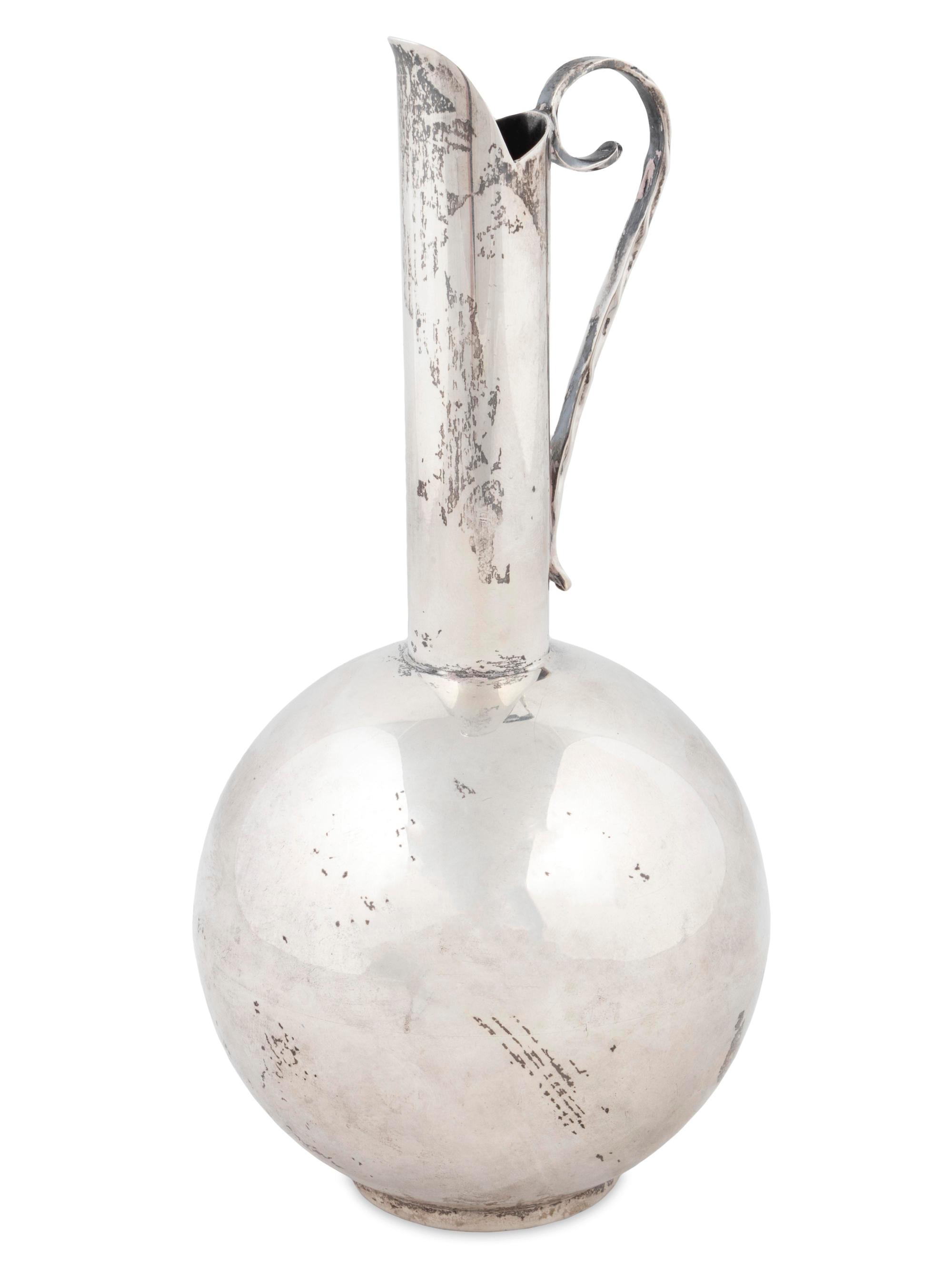 An American Silver Modernist Pitcher — Alfredo Sciarotta for Bailey, Banks & Biddle, Philadelphia, PA, 20th Century