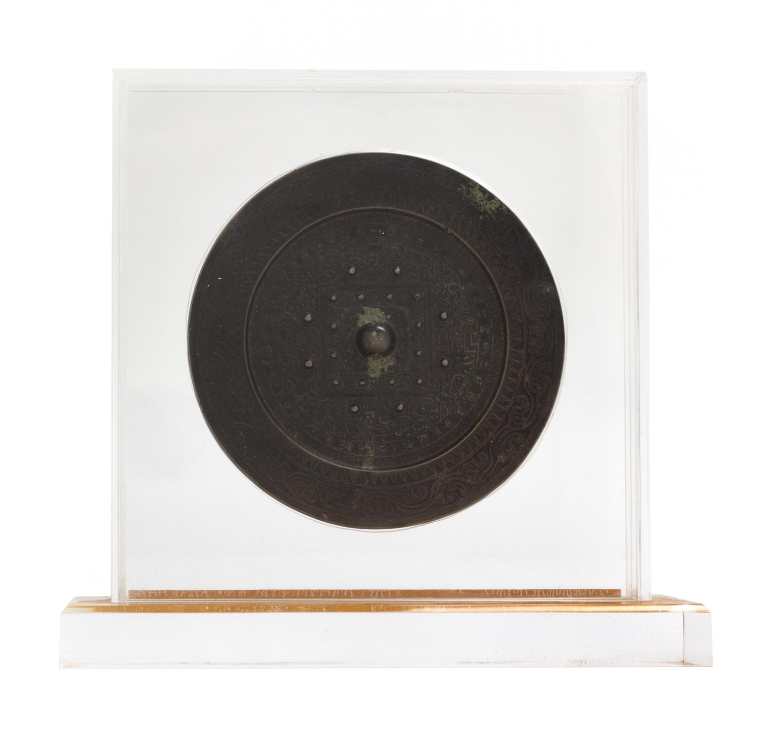 A Bronze 'TLV' Mirror Diameter 6 inches. — WESTERN HAN DYNASTY (206 B.C.- 8 A.D.)