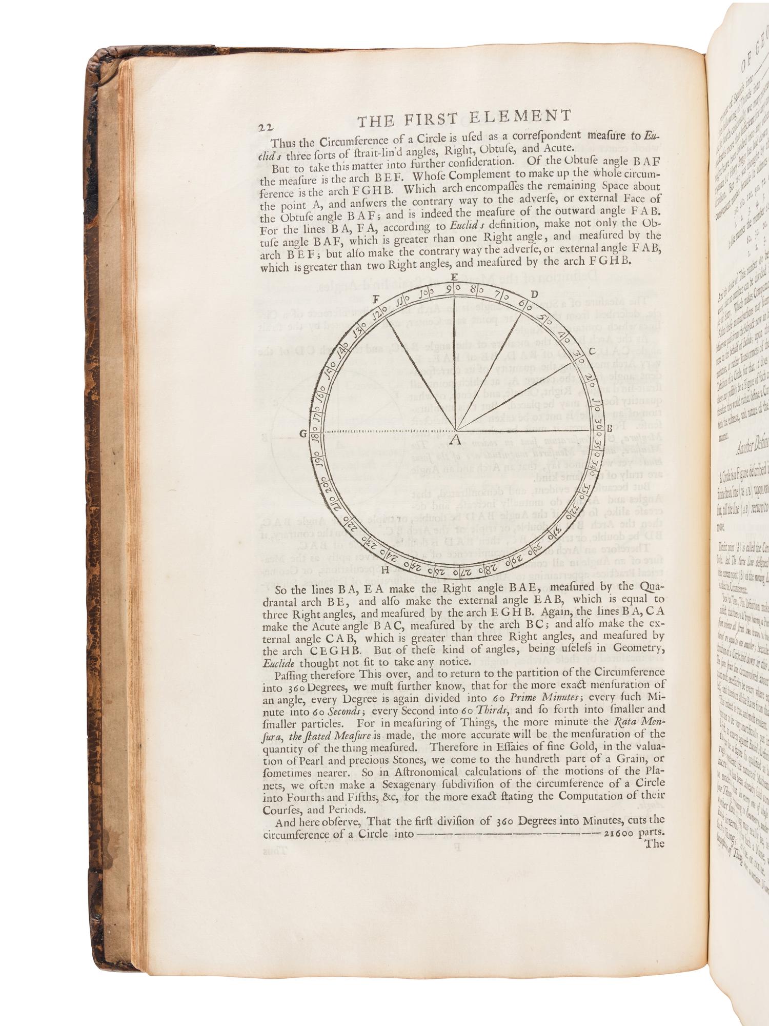 [EUCLID]. SCARBURGH, Charles, Sir (1616-1694). The English Euclide, Being The First Six Elements of Geometry, Translated out of the Greek, with Annotations and useful Supplements . Oxford: Printed at the Theater, 1705.