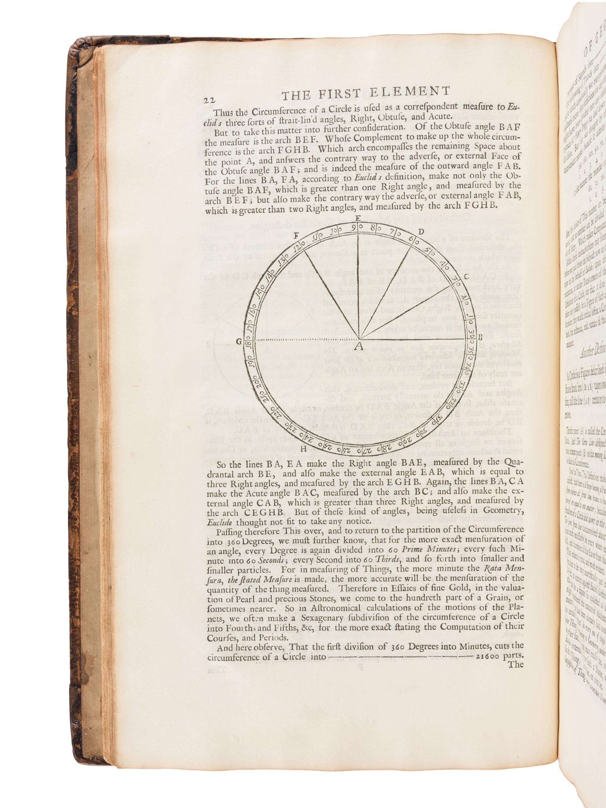 [EUCLID]. SCARBURGH, Charles, Sir (1616-1694). The English Euclide, Being The First Six Elements of Geometry, Translated out of the Greek, with Annotations and useful Supplements . Oxford: Printed at the Theater, 1705.