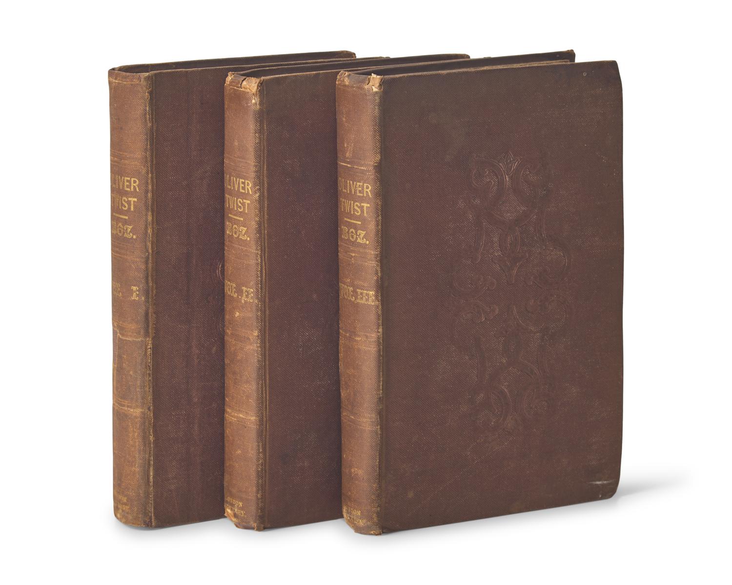 DICKENS, Charles (1812-1870). Oliver Twist. London: Richard Bentley, 1838.