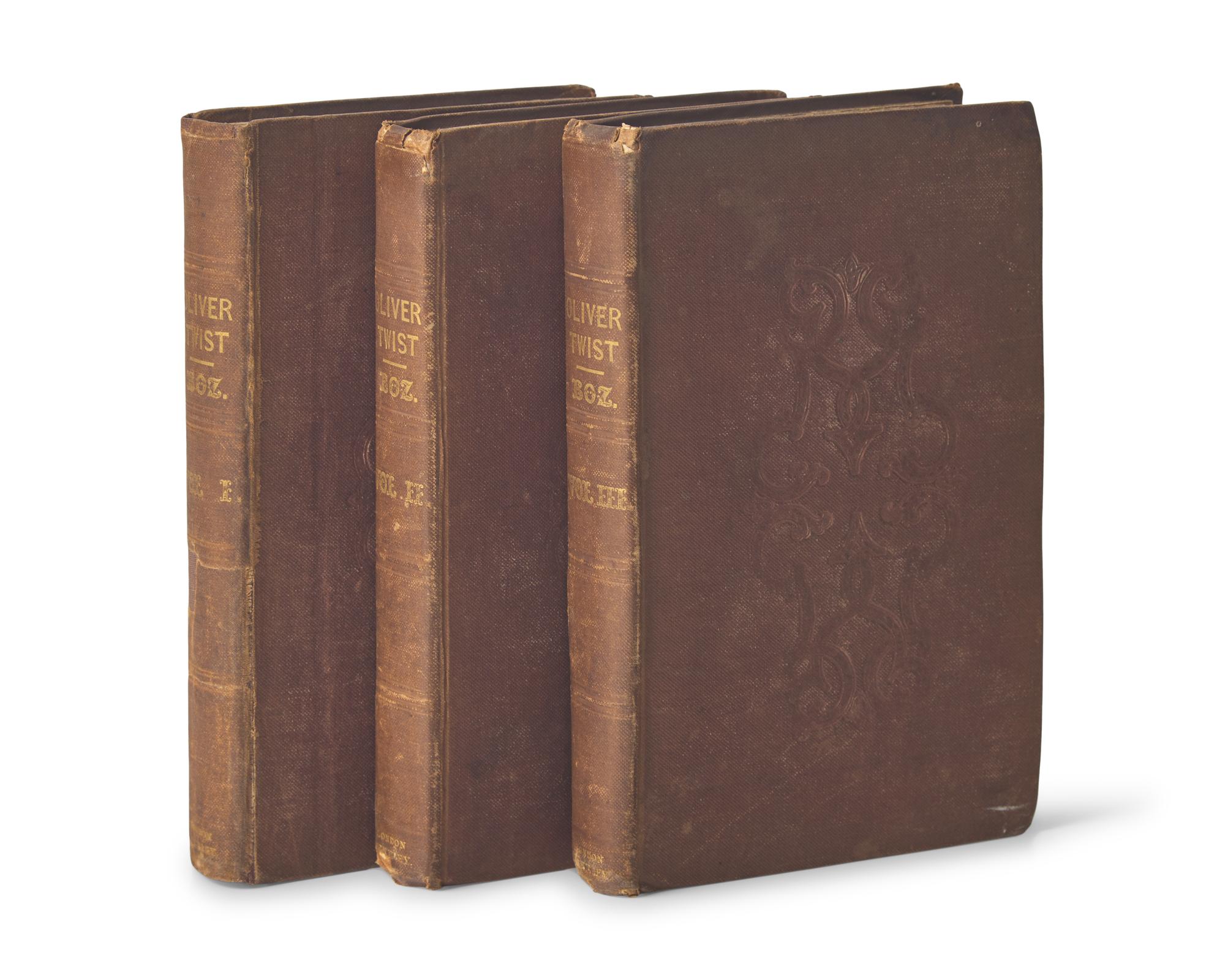 DICKENS, Charles (1812-1870). Oliver Twist. London: Richard Bentley, 1838.