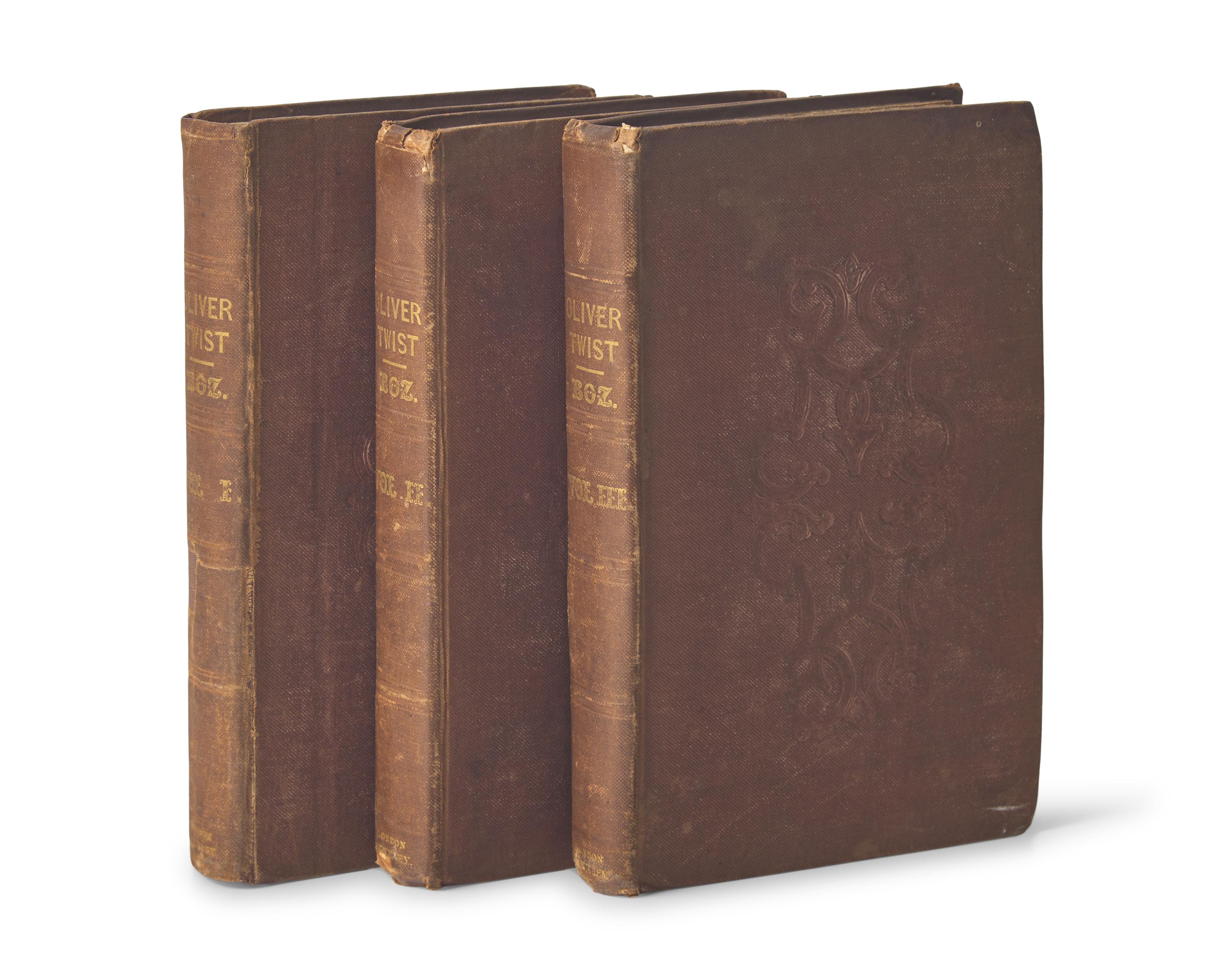 DICKENS, Charles (1812-1870). Oliver Twist. London: Richard Bentley, 1838.
