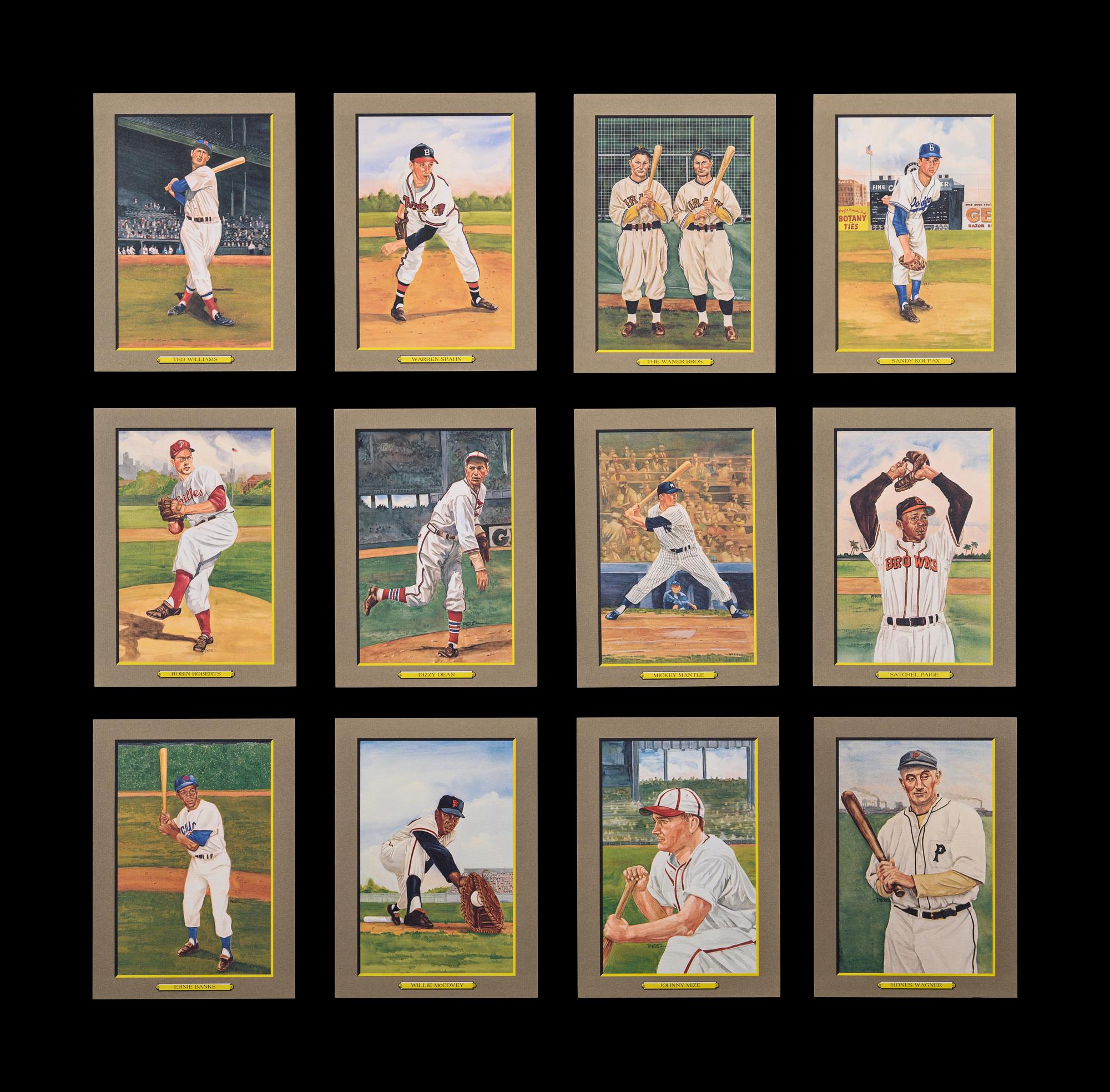 A Complete Run of 1984-97 Series One Through Nine Perez-Steele Baseball Hall of Fame Great Moments Cards