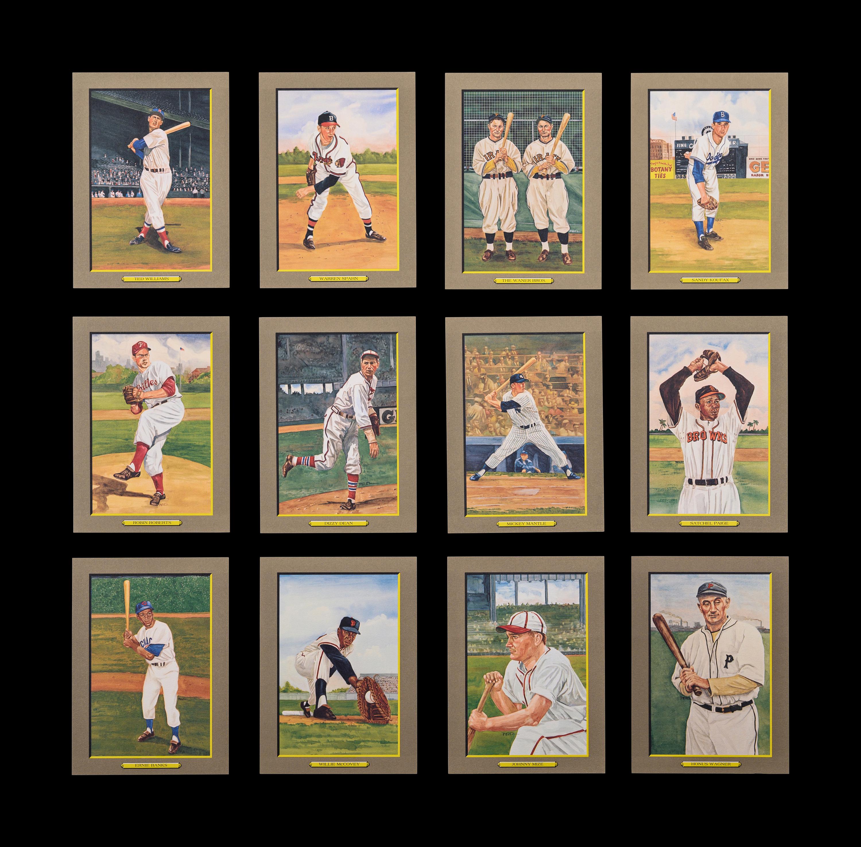 A Complete Run of 1984-97 Series One Through Nine Perez-Steele Baseball Hall of Fame Great Moments Cards