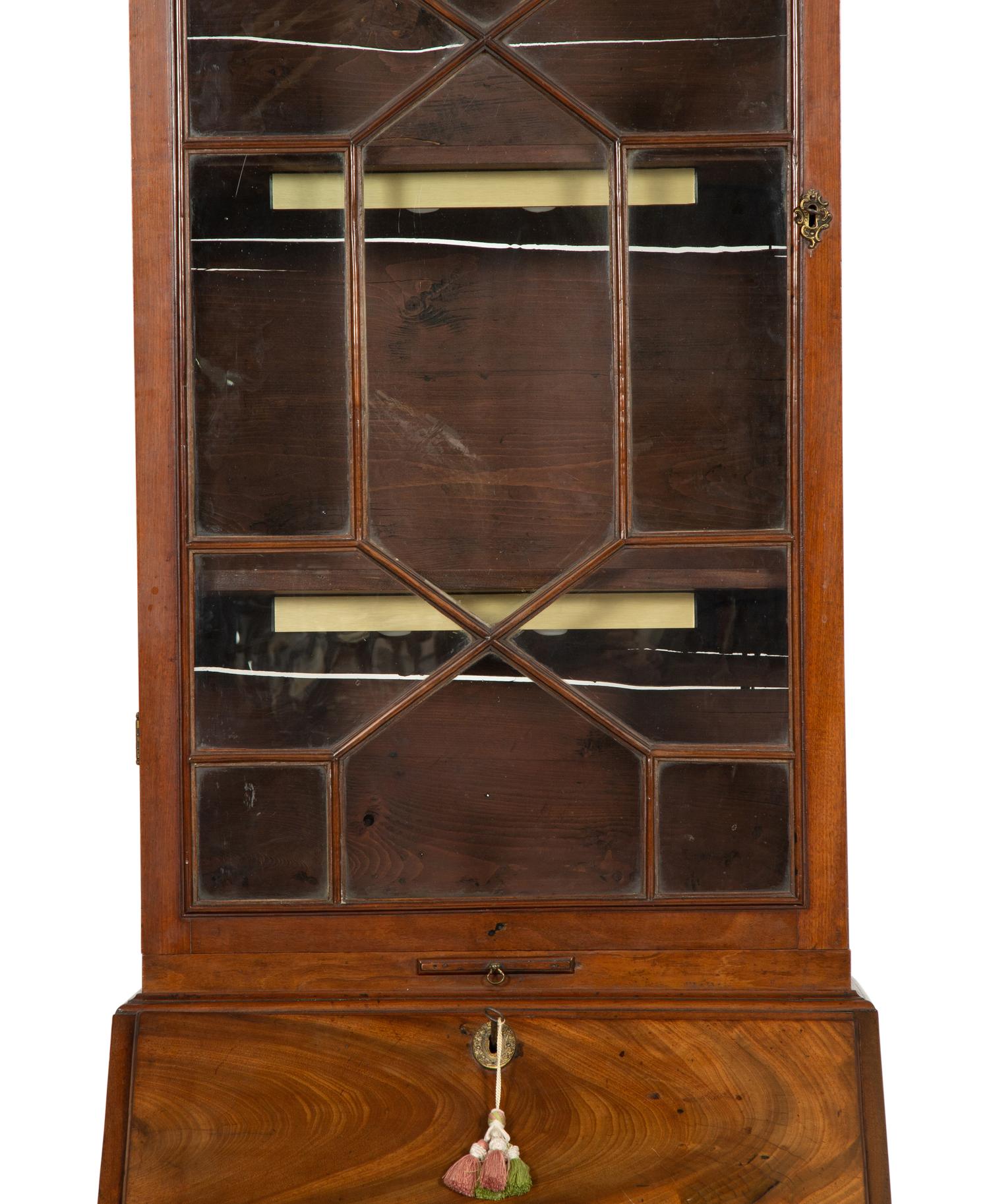 A George III Mahogany Secretary Bookcase