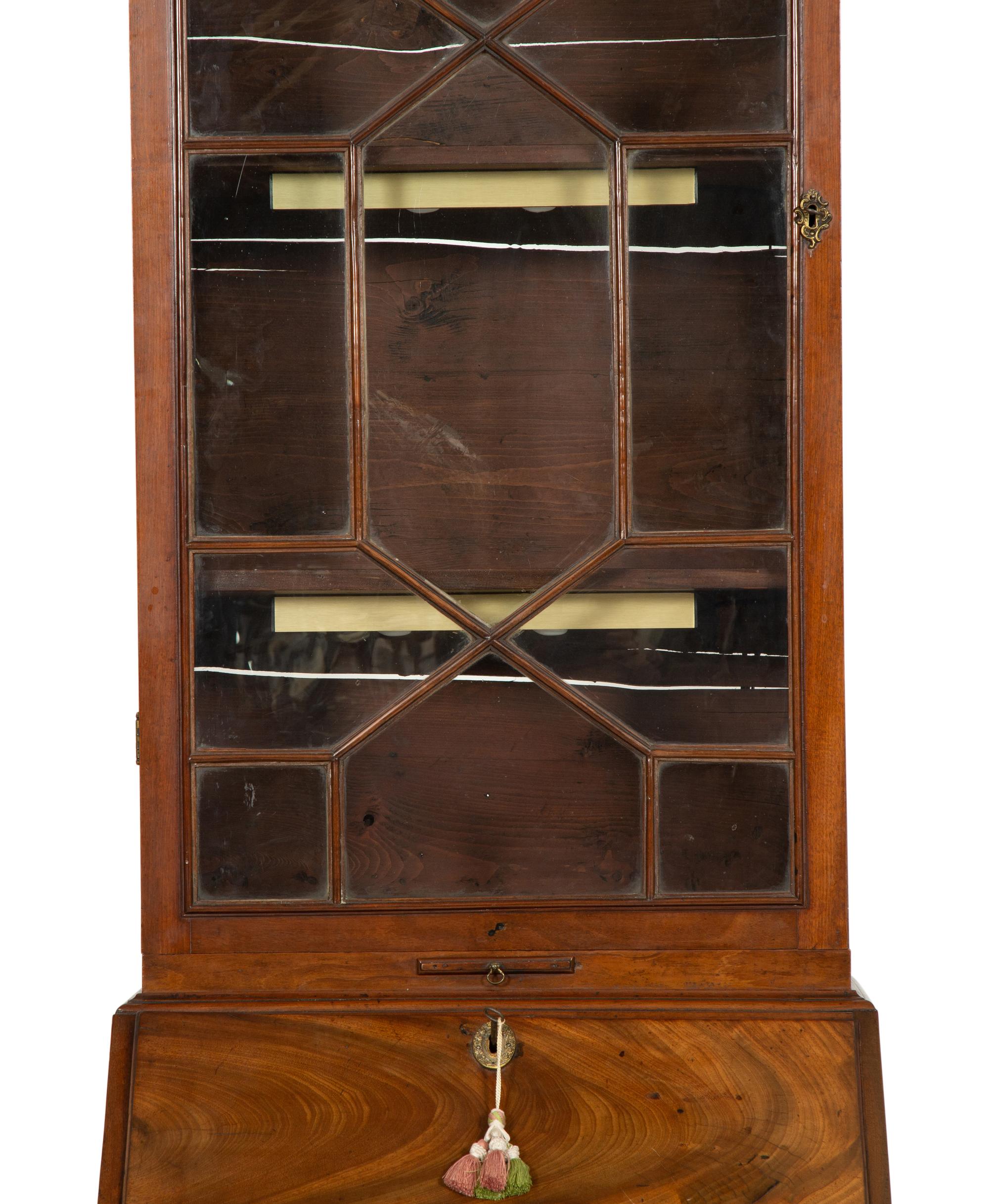 A George III Mahogany Secretary Bookcase