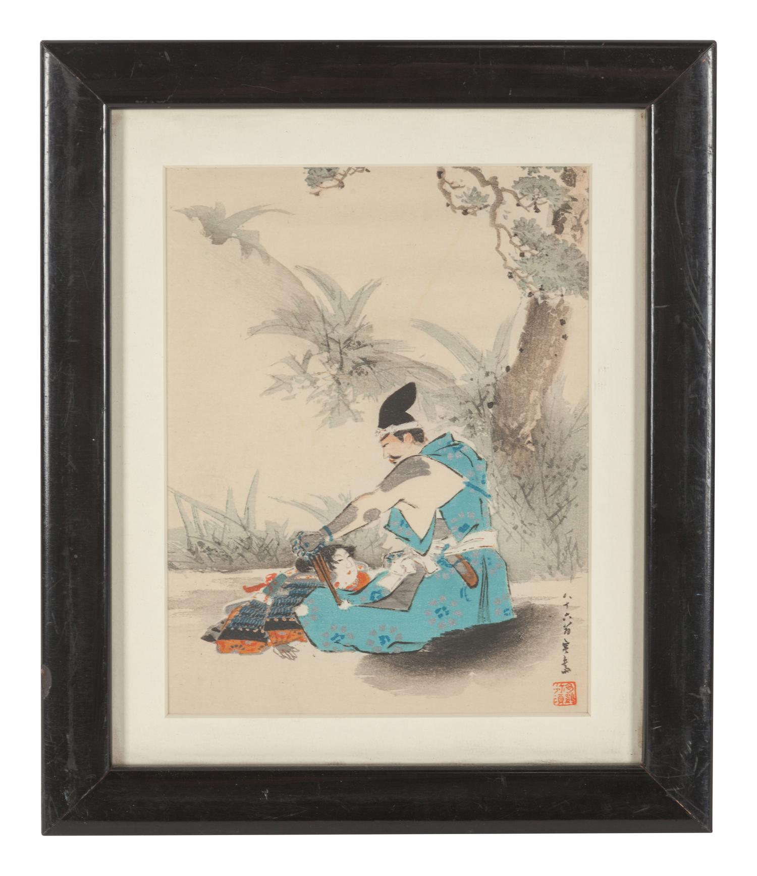 Six Japanese Woodblock Prints