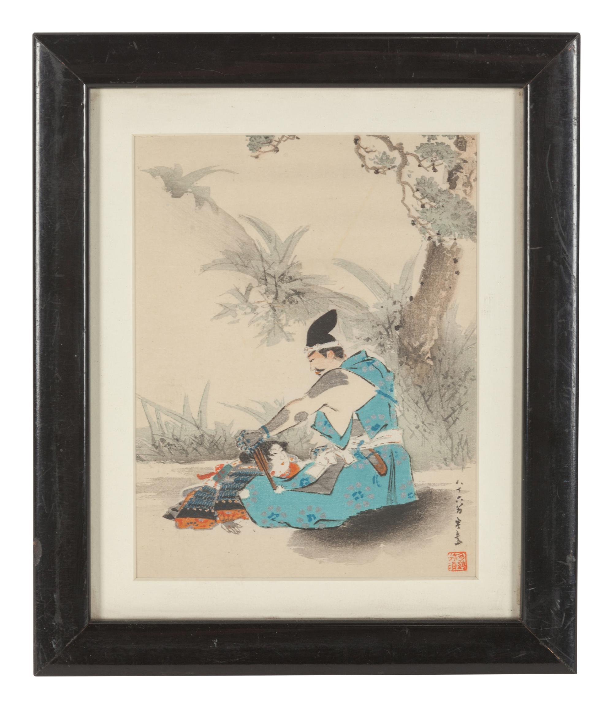 Six Japanese Woodblock Prints