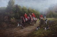 Z. Mern, (20th century), Fox Hunting Scene