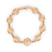 YELLOW GOLD HORSE BRACELET