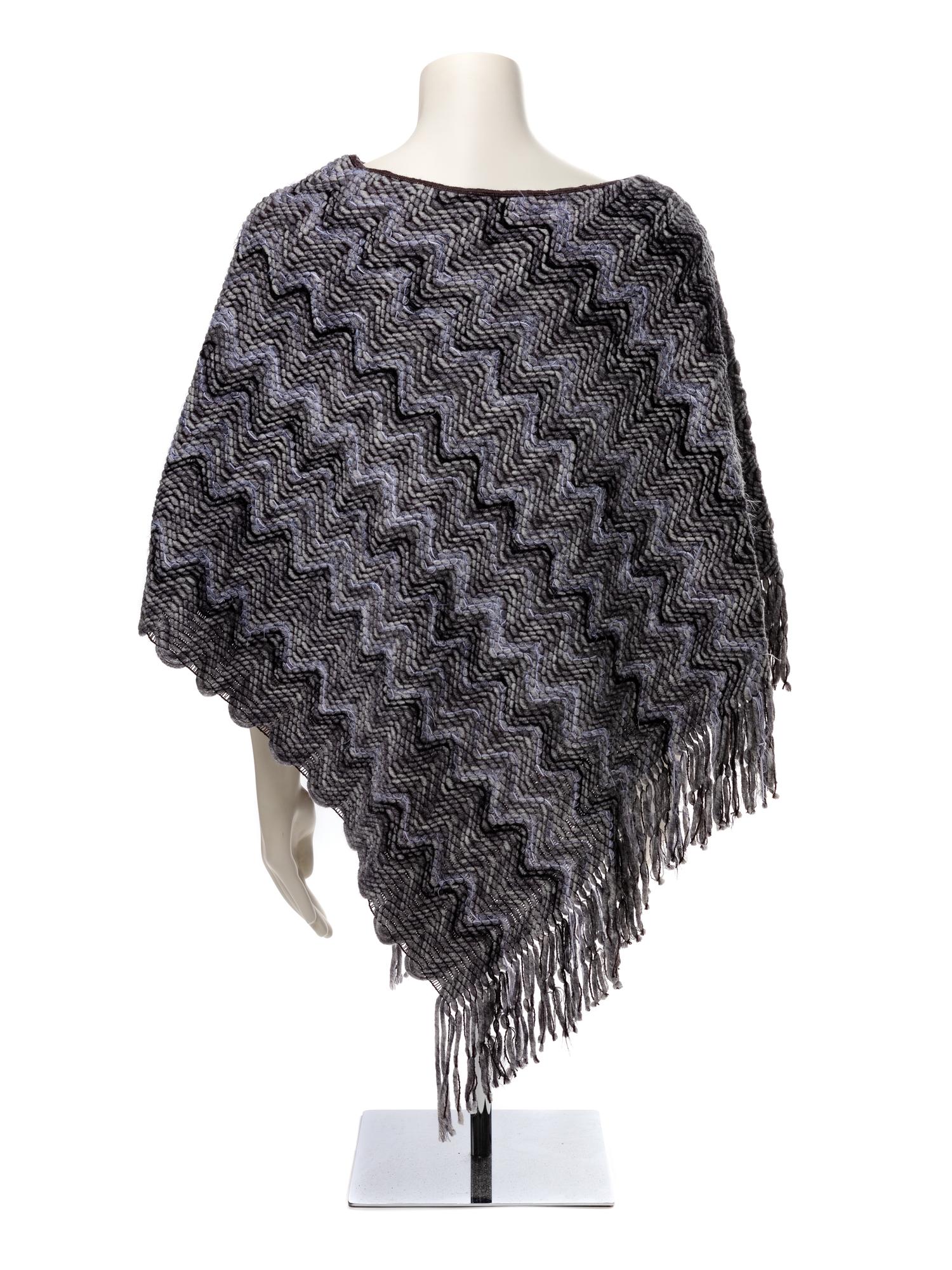 Missoni Gray Poncho, 1990-2000s