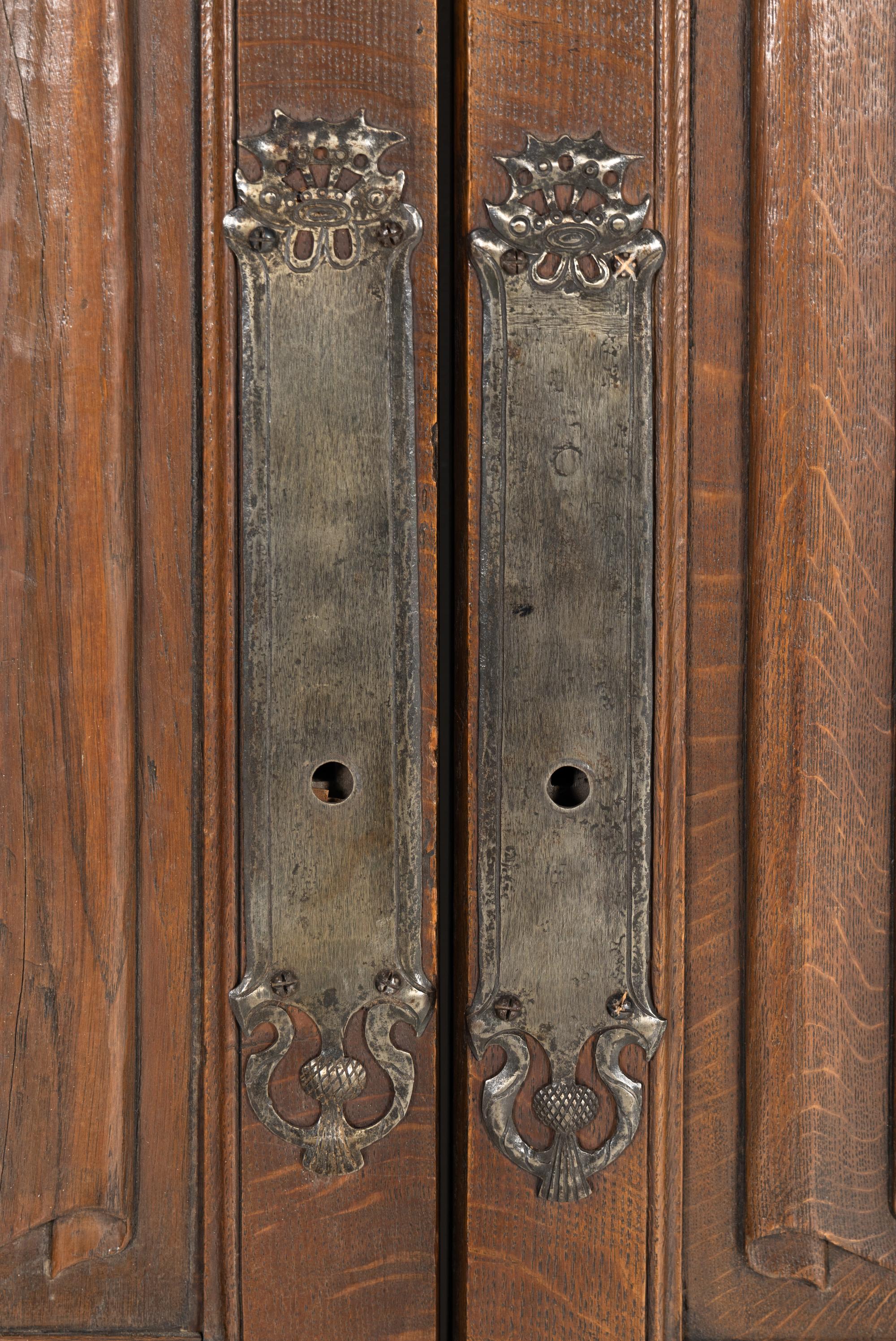 An English Oak Linenfold-Carved Paneled Room