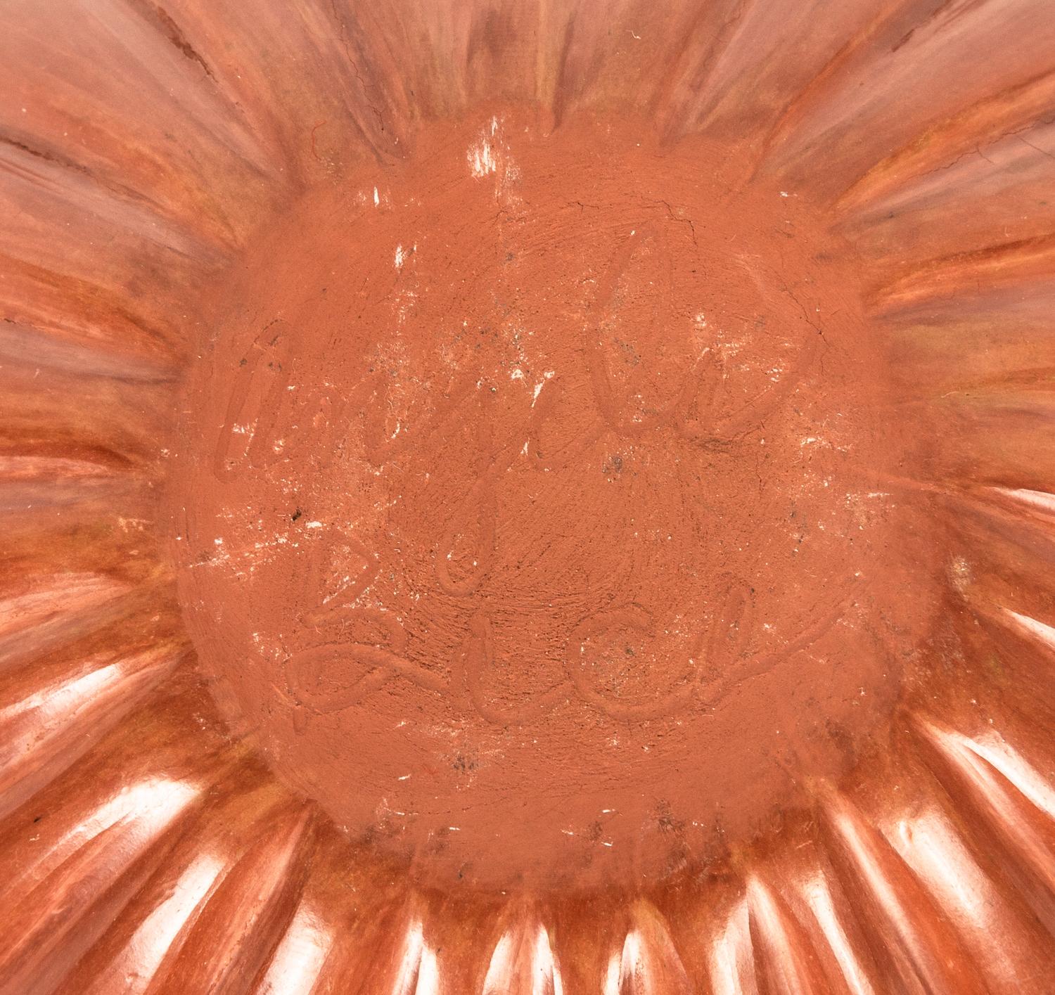 Redware Pottery Melon Jar