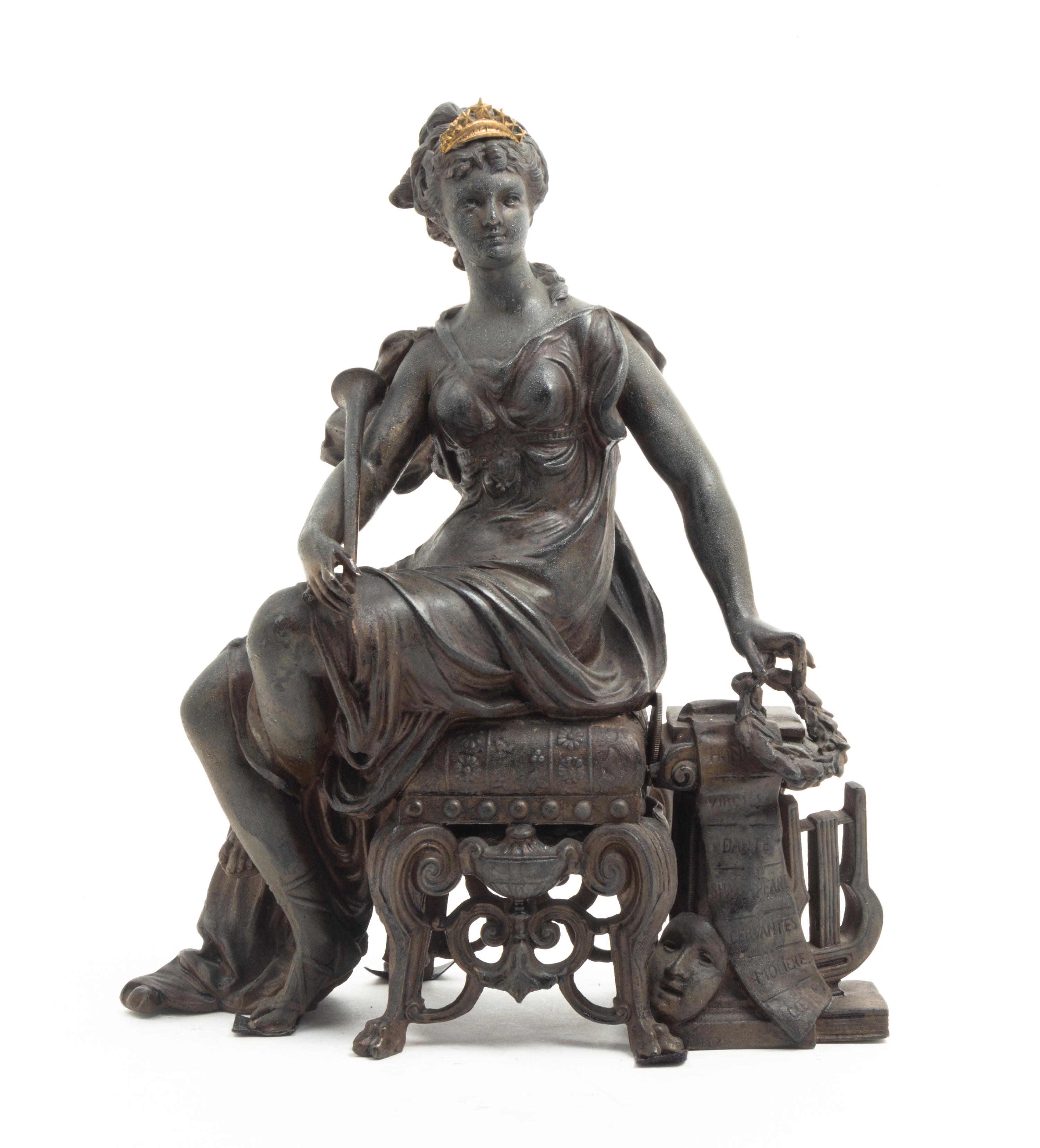 A Cast Metal Figure Height 11 3/4 inches. — 19TH CENTURY