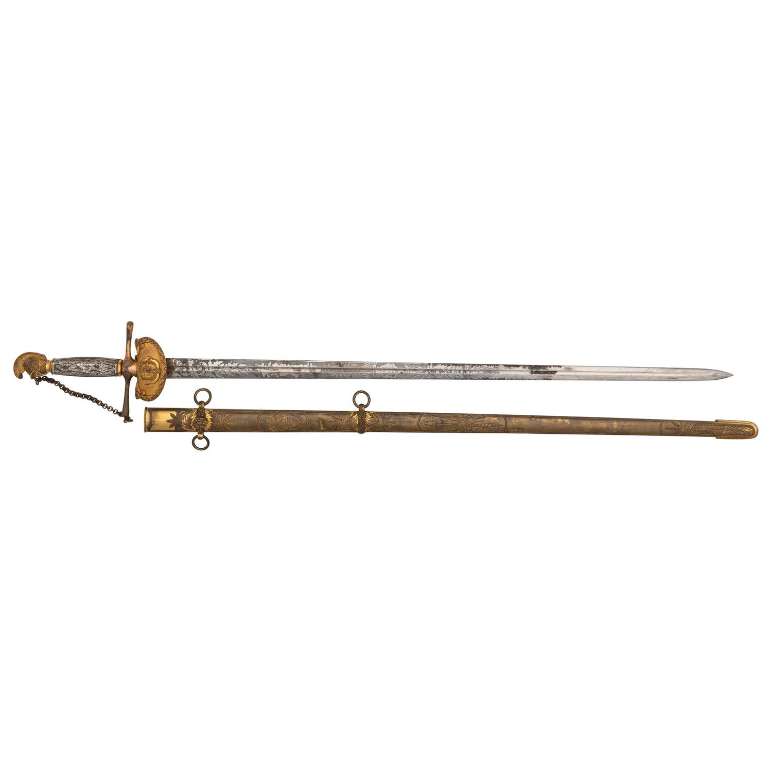 Ames Mexican War Presentation Sword of Lt. John Higgins - 1st Massachusetts Infantry