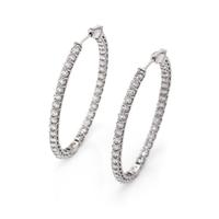 Diamond Hoop Earrings