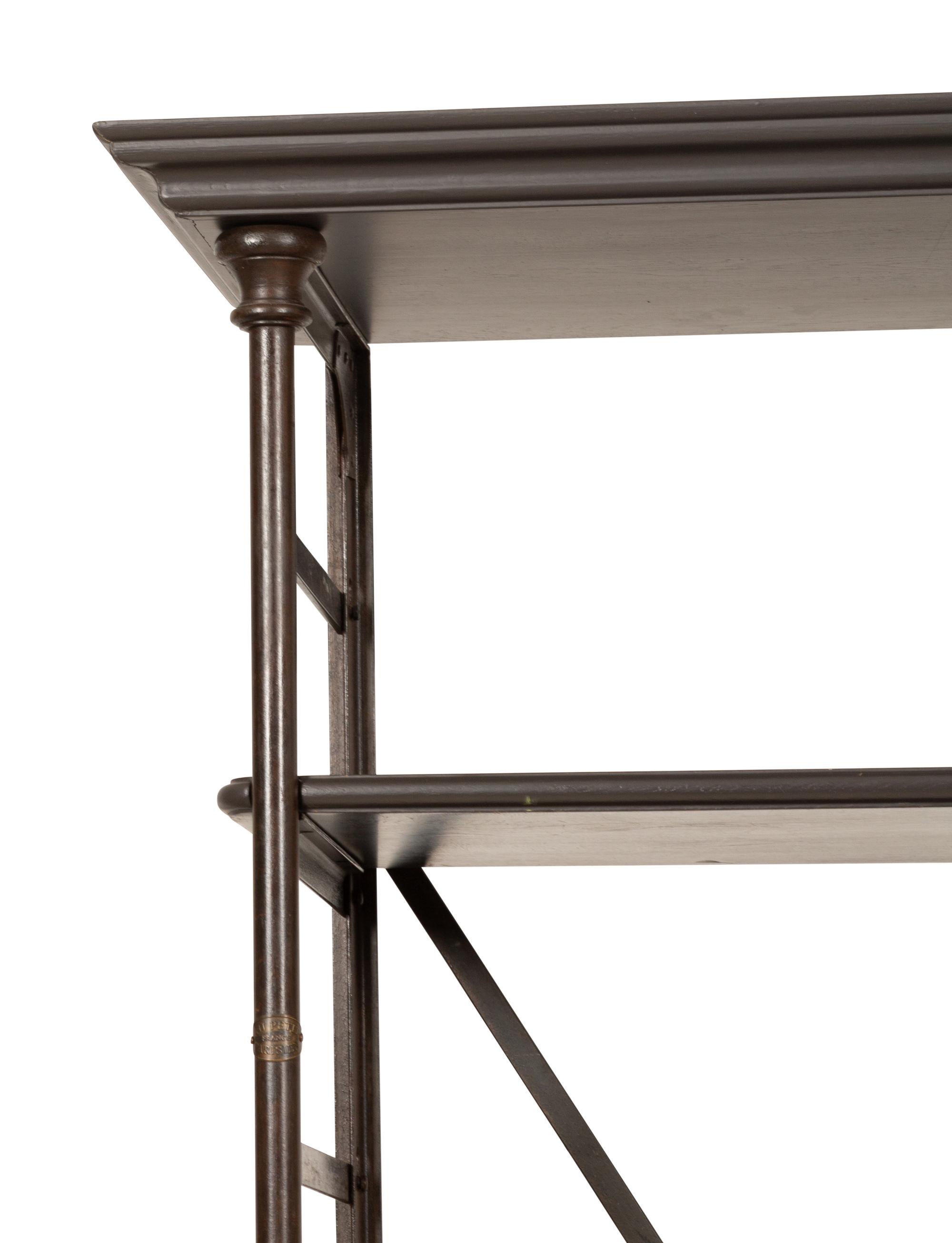 A French Oak and Iron Bookcase by Au Petit Parisien