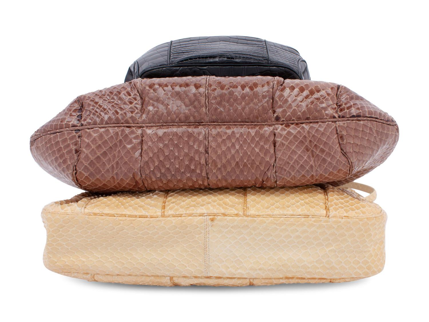 Six Designer Bags: Two Gucci, One Colombetti, Three Judith Leiber, 1990-2010s