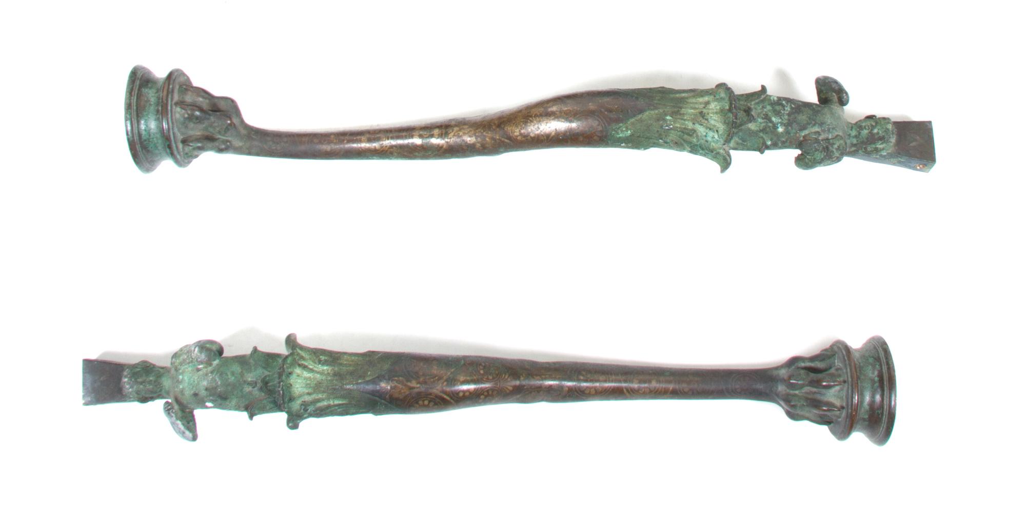 Two Italian Bronze Figural Table Legs Height 26 x width 20 3/4 x depth 35 1/2 inches. — CHIURAZZI FOUNDRIES, FIRST QUARTER 20TH CENTURY