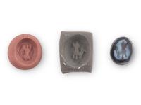 A Roman Sardonyx Running Hare Intaglio