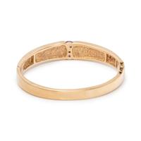 YELLOW GOLD, GEMSTONE AND DIAMOND BANGLE BRACELET