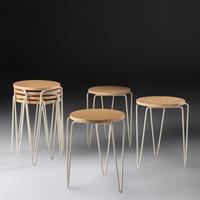 Set of Seven Stacking Stools Knoll, USA