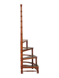 A Set of Regency Style Mahogany Library Steps