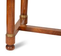 A French Empire Gilt Bronze Mounted Mahogany Table