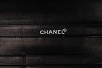 Chanel Chocolate Bar Wallet On Chain in Black Patent Leather