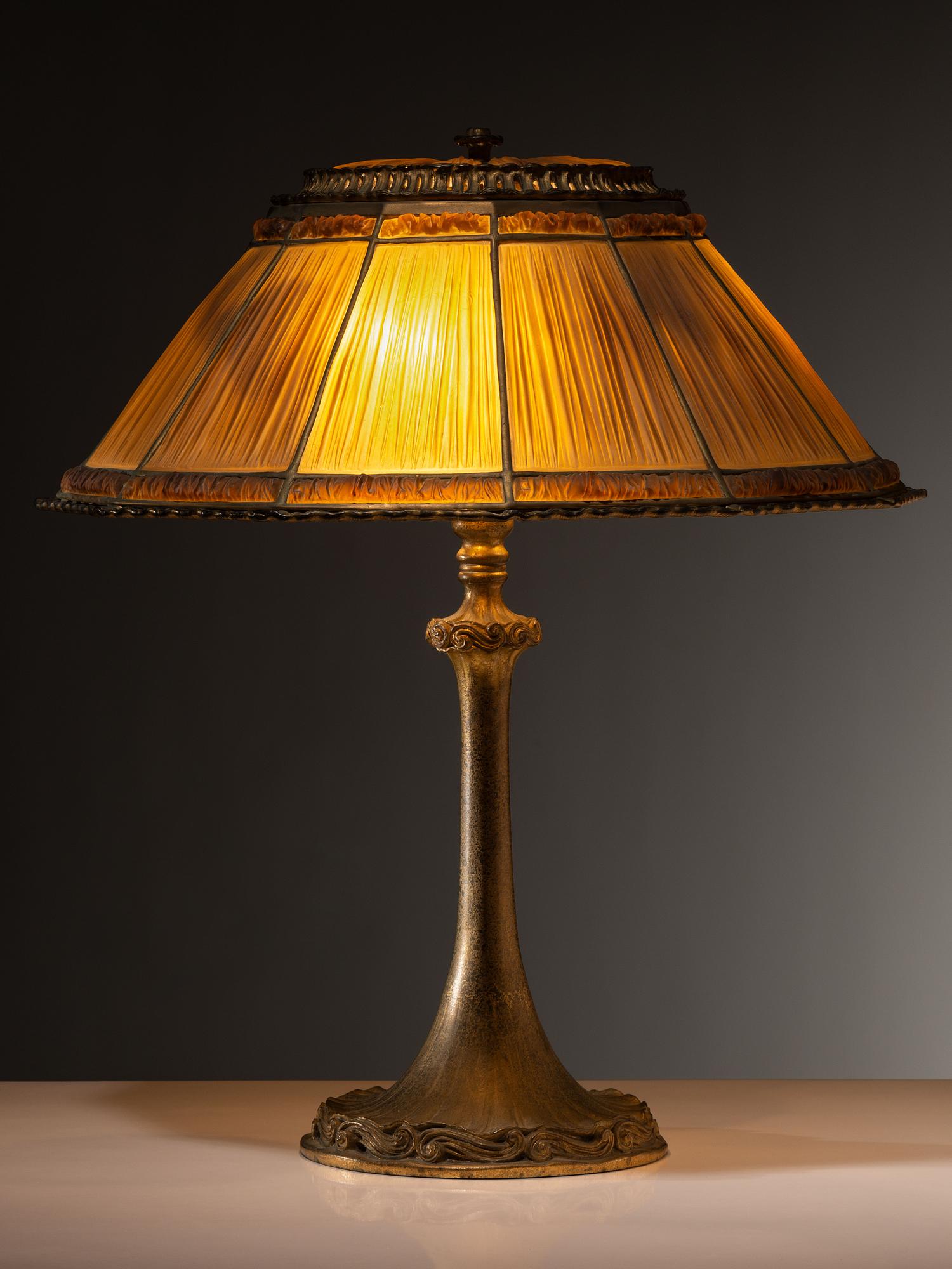 Linenfold Table Lamp