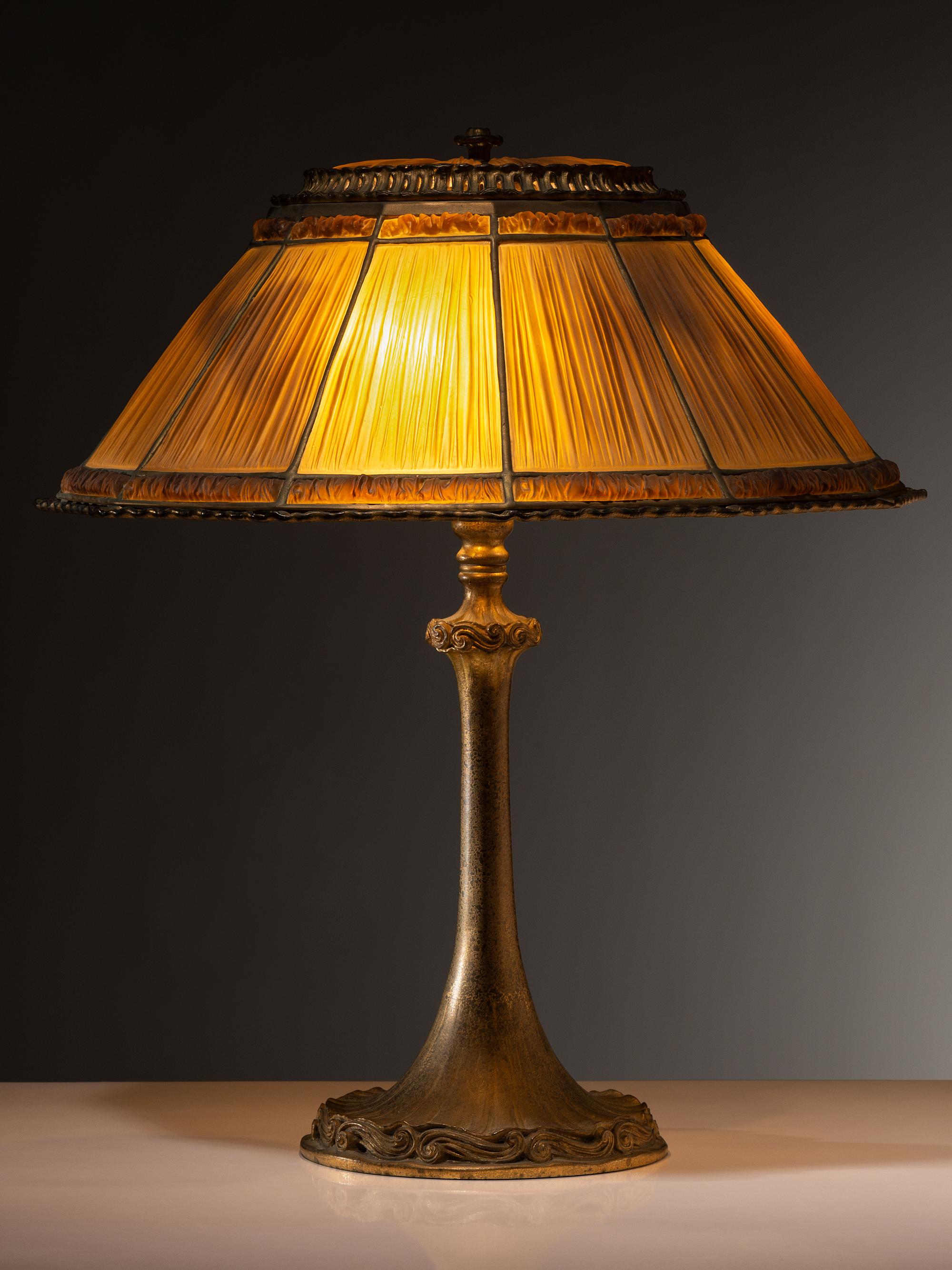 Linenfold Table Lamp