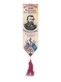 [CIVIL WAR]. General U.S. Grant stevengraph ribbon.