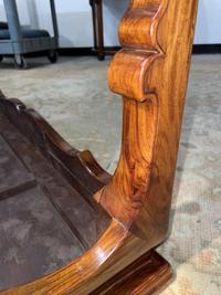 A Chinese Ming dynasty style carved hardwood low table 明式硬木矮方桌