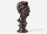Leonard Wells Volk (1828-1895), Bronze bust of Abraham Lincoln (1809-1865), cast by Roman Bronze Works, New York, NY, early 20th century