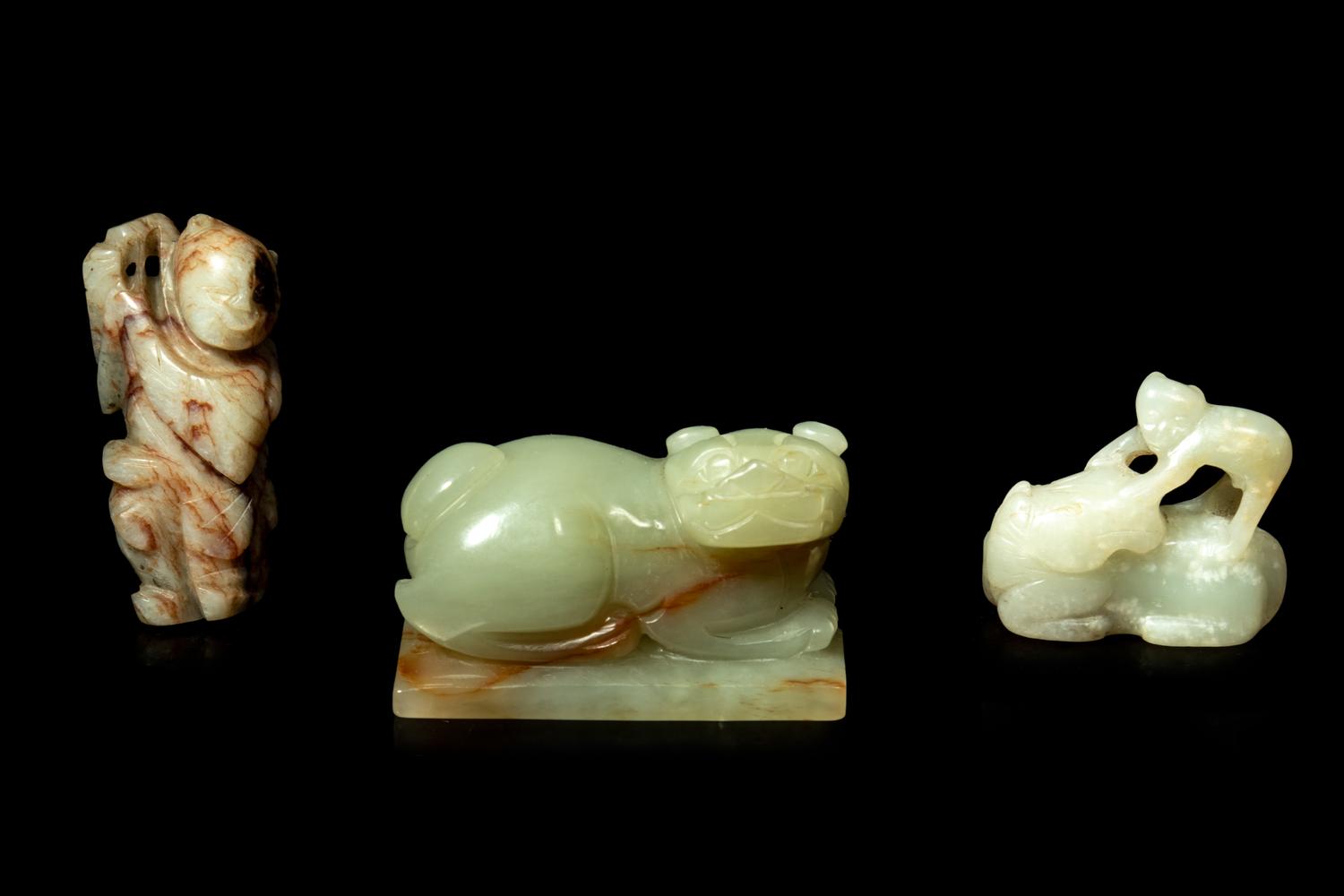 Three Chinese Jade Carvings