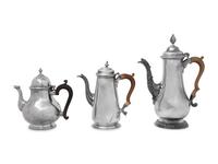 Three English Silver Teapots