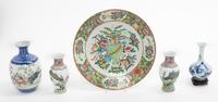 Five Chinese Porcelain Articles Diameter of largest 11 1/2 inches. — 19TH-20TH CENTURY