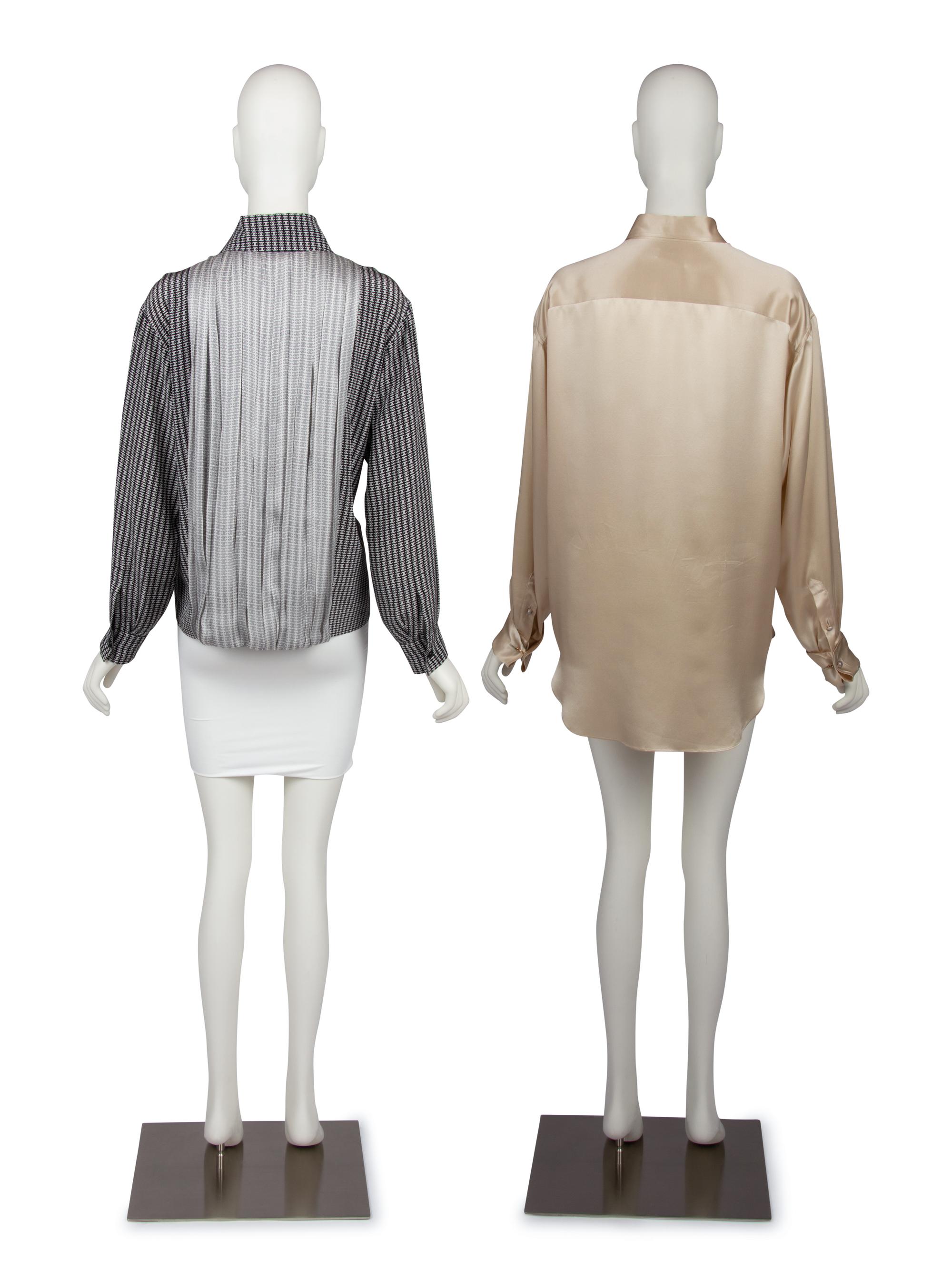 Two Chanel Silk Tops, 2010s