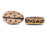 Two Judith Leiber Leopard Minaudières