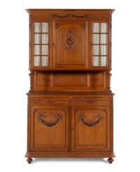 A French Carved Oak Buffet à Deux Corps