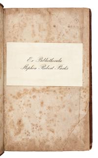 ATWATER, Caleb (1778-1867). Remarks Made on a Tour to Prairie du Chien; thence to Washington City, in 1829 . Columbus, OH: Isaac N. Whiting, 1831.