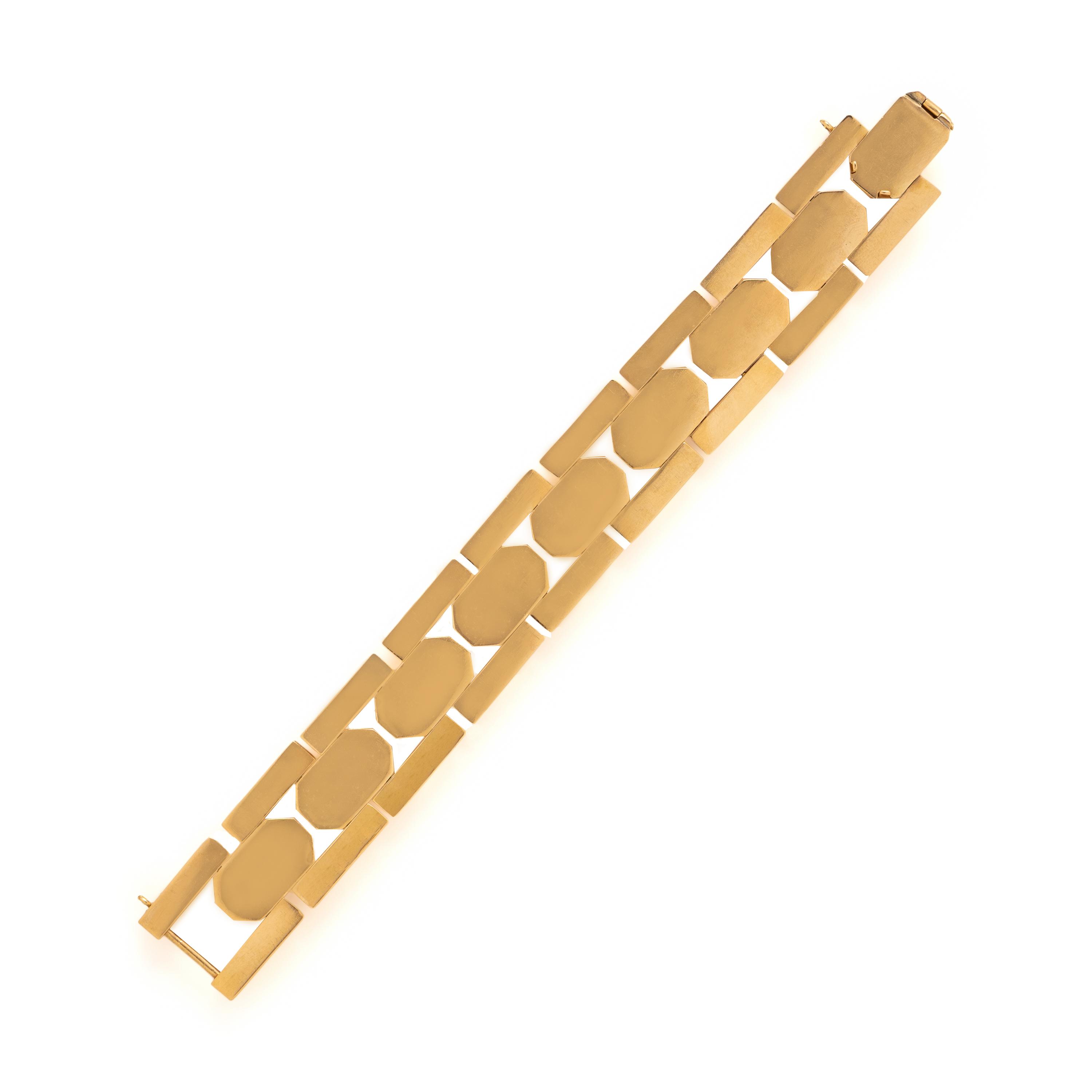 Yellow Gold Fancy Link Bracelet