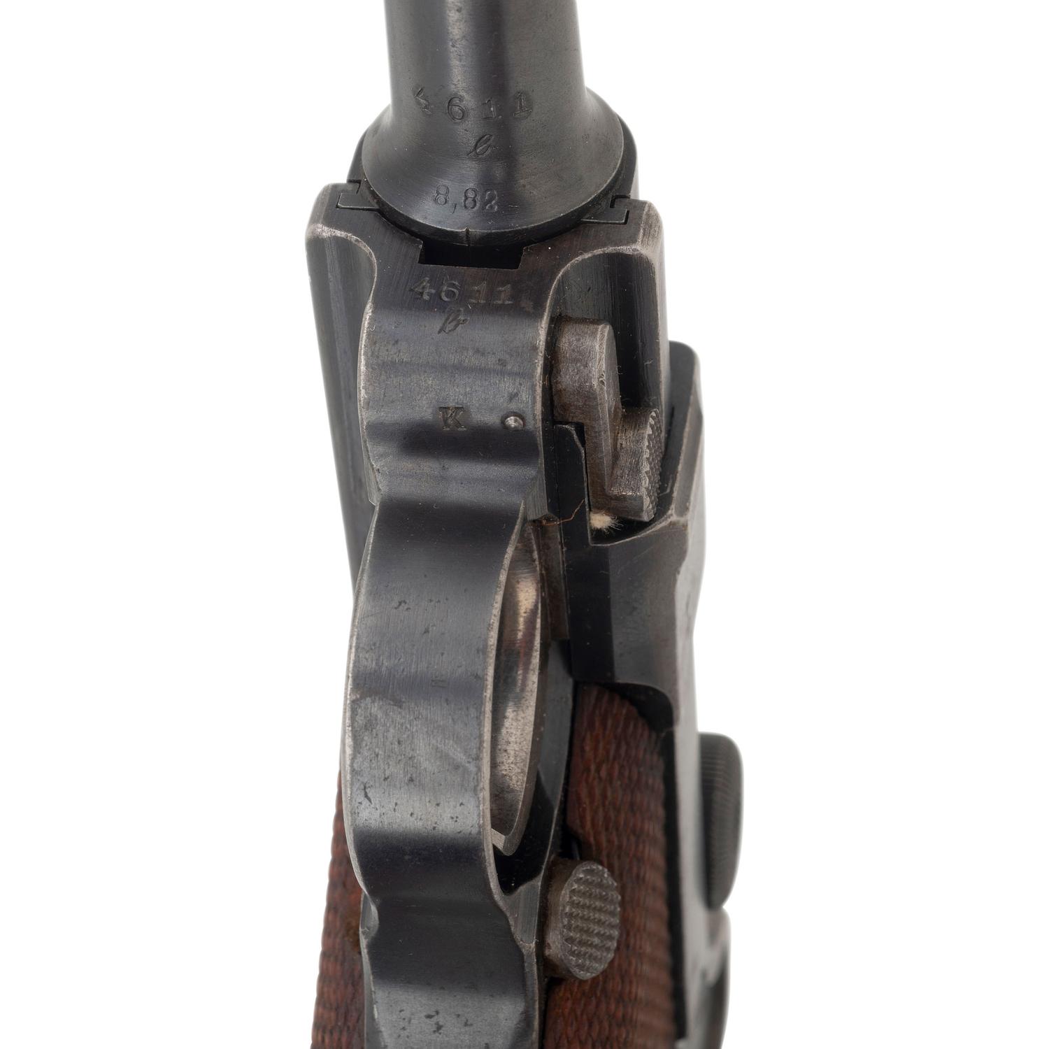 **WWI Era 1916 Dated DWM Luger with Non-Matching Holster