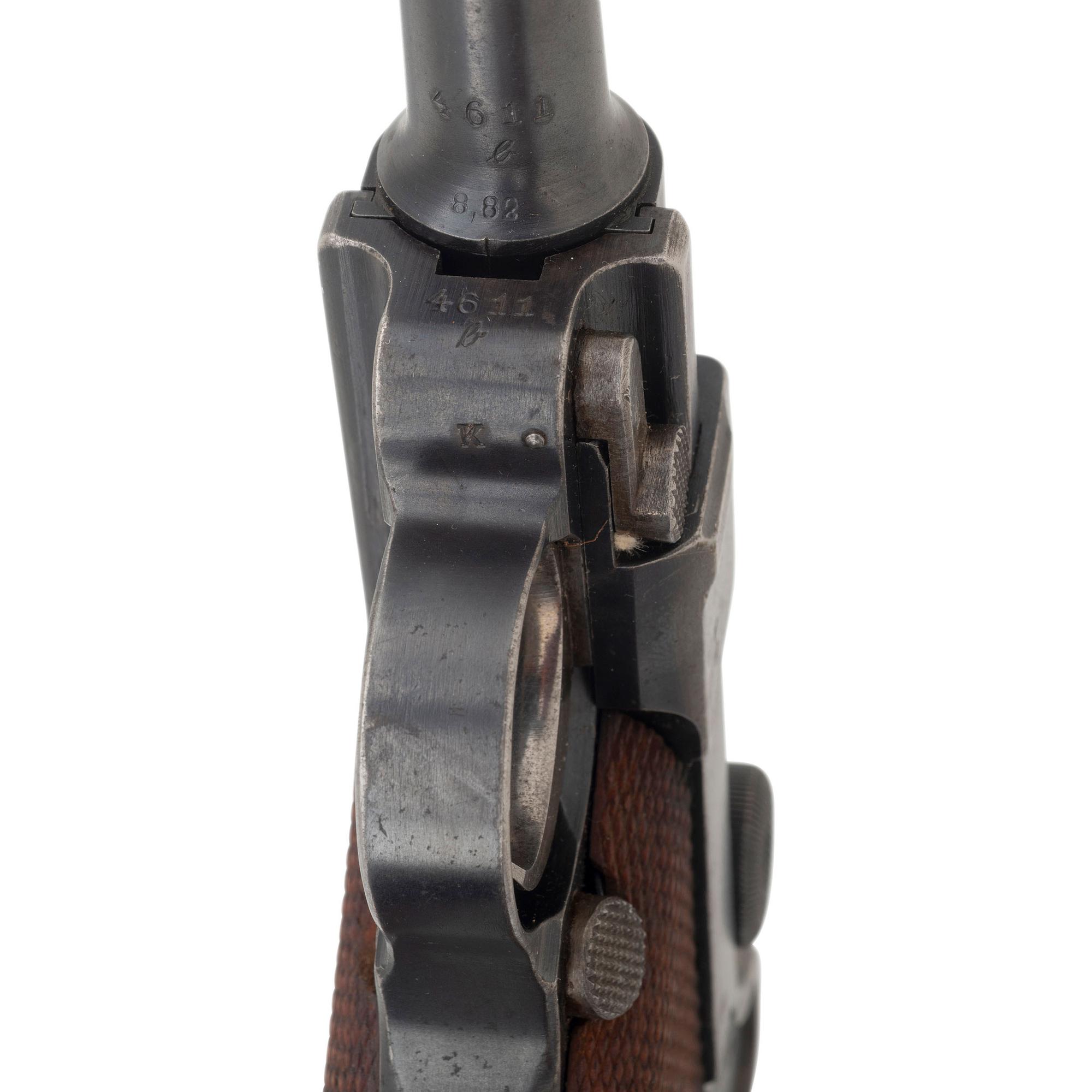 **WWI Era 1916 Dated DWM Luger with Non-Matching Holster